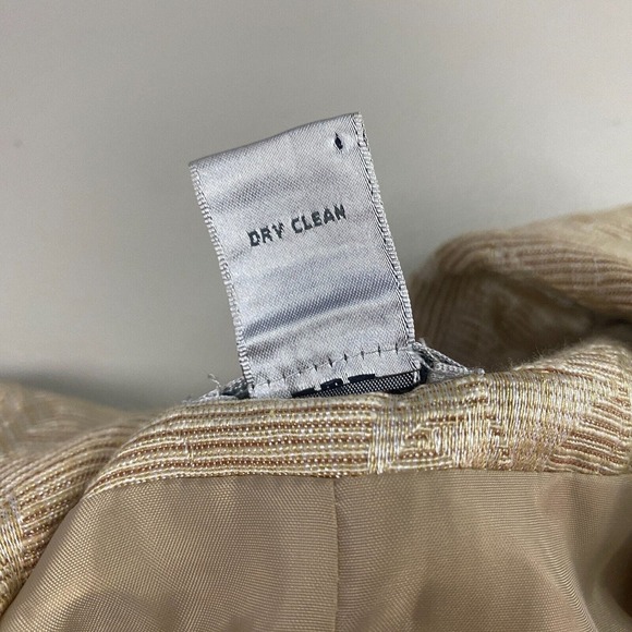 Chicos Blazer 2 Floral Jacquard Beige Lightweight Spring Summer Career Jacket - Picture 12 of 13